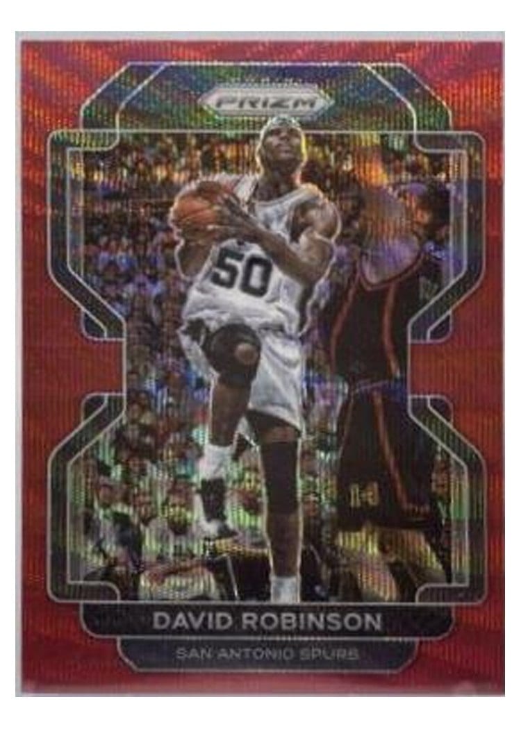2021-22 Panini Prizm Base Set David Robinson Ruby Wave #242 card