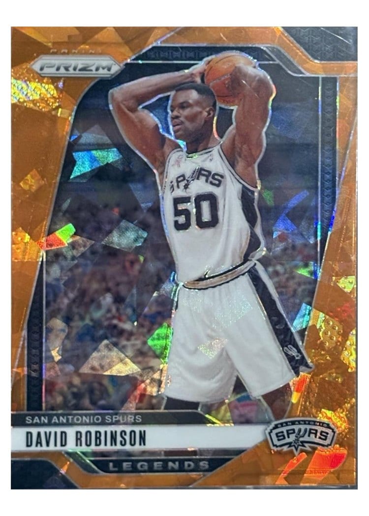 2024-25 Panini Prizm Base Set David Robinson Orange Ice #288 card