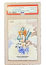 2025-26 Topps Chrome Sky Write Signatures David Robinson #SWS-DR