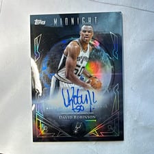 2025-26 Topps Midnight Midnight Sun Signatures David Robinson #MS-DR card