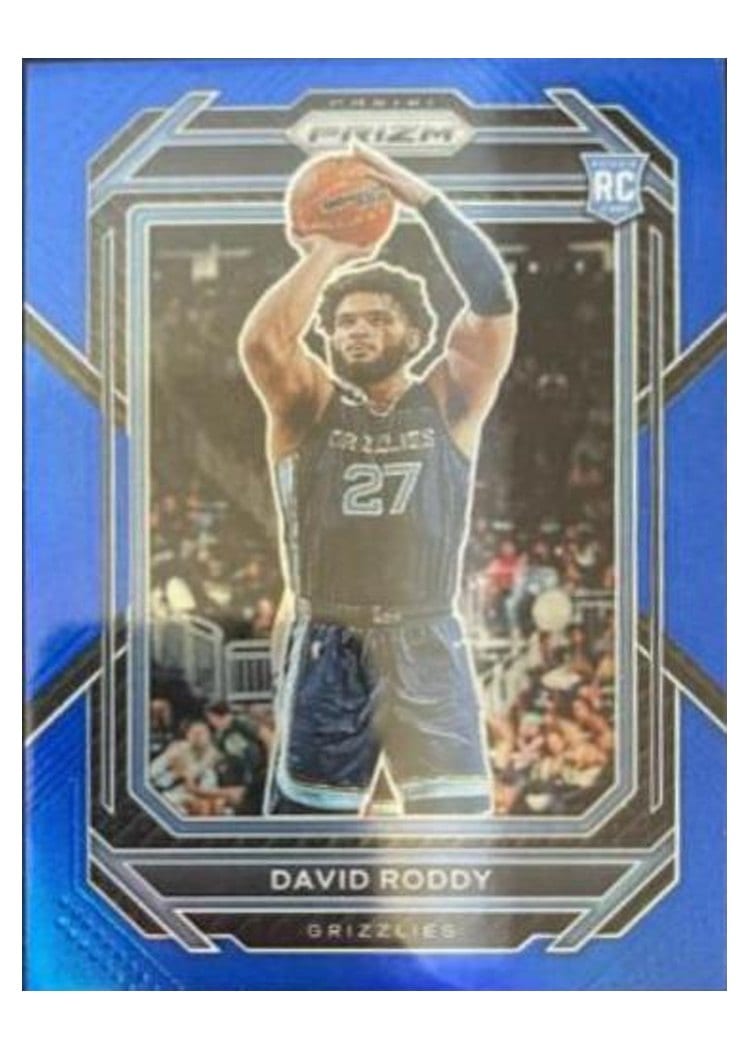 2022-23 Panini Prizm Base Set David Roddy Blue Prizm #261 card