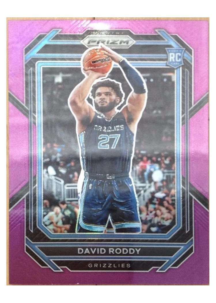 2022-23 Panini Prizm Base Set David Roddy Purple Prizm #261 card