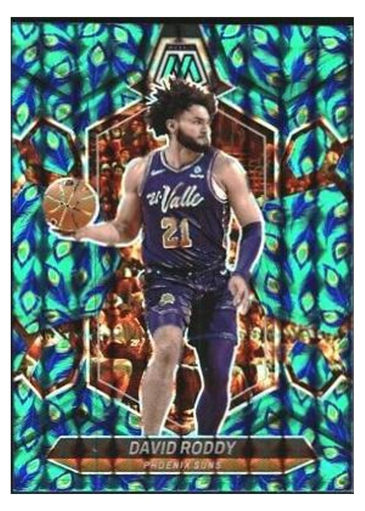 2023-24 Panini Mosaic Base Set David Roddy Peacock Choice #157 card