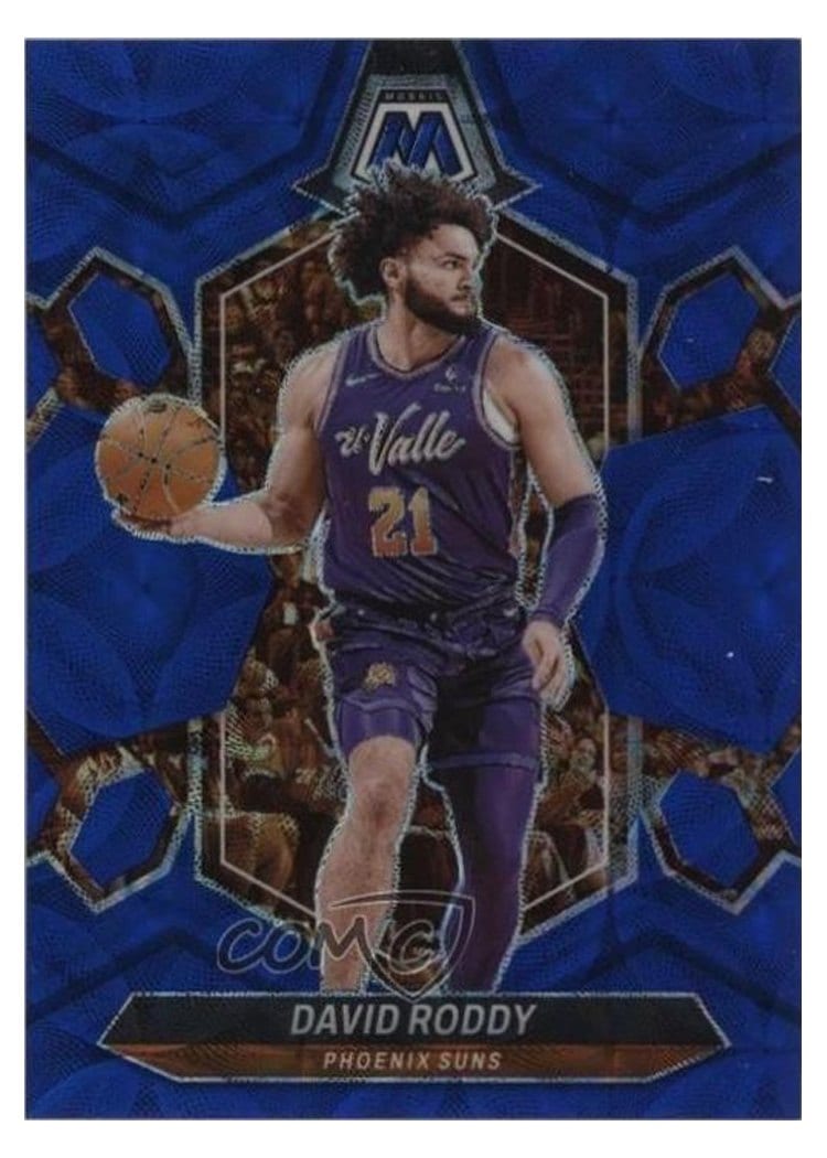 2023-24 Panini Mosaic Base Set David Roddy International Blue #157 card