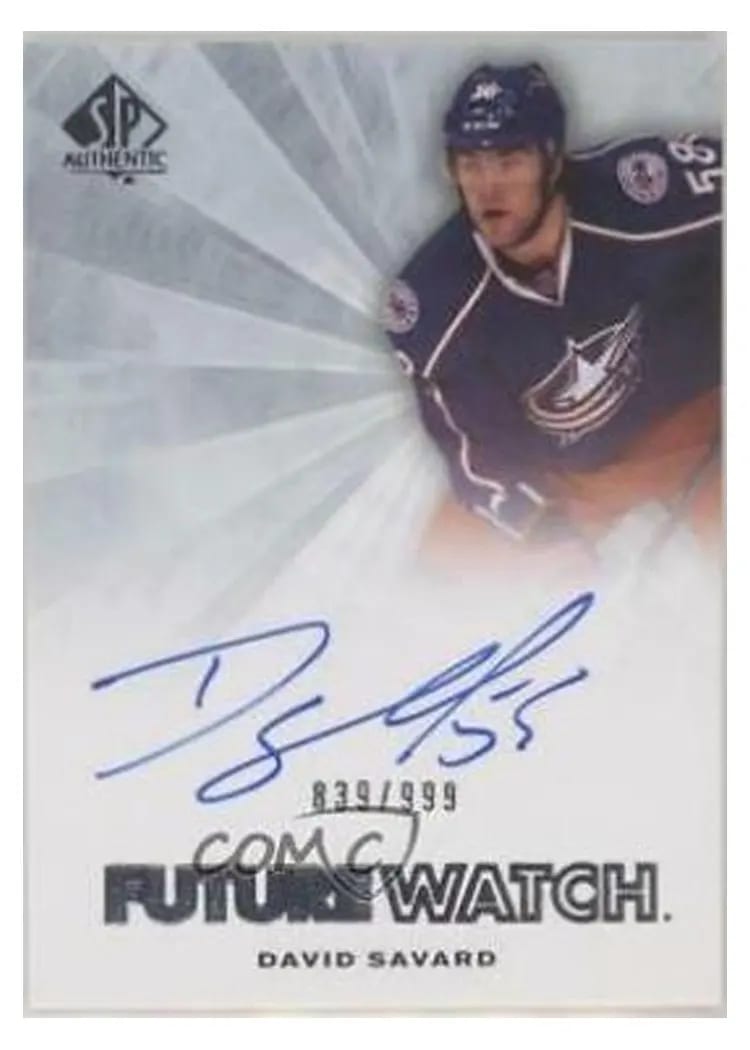 2011 SP Authentic David Savard #263 card