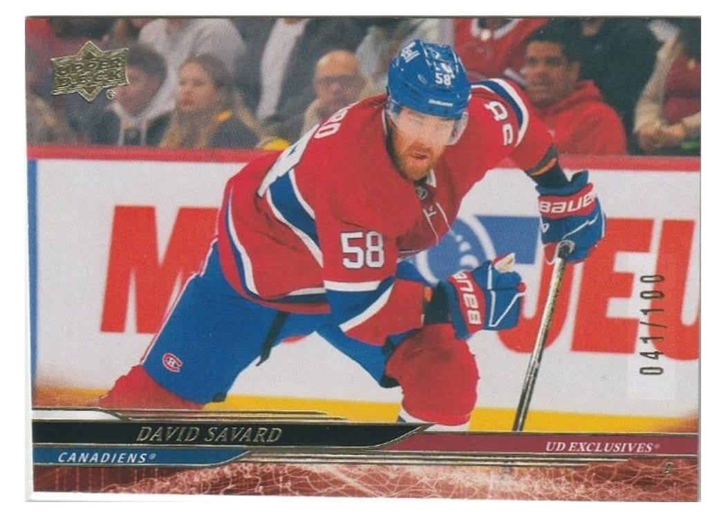 2024-25 Upper Deck Base Set David Savard #573 card