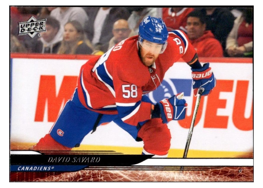 2024-25 Upper Deck Base Set David Savard #573 card