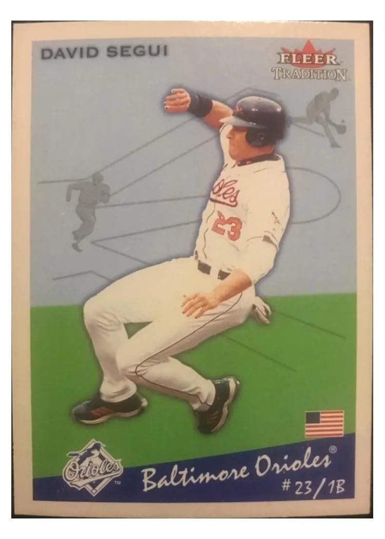 2002 Fleer Tradition David Segui #165 card