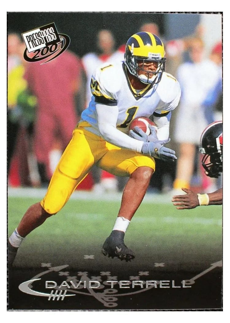 2001 Press Pass David Terrell #23 card