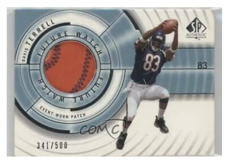 2001 SP Authentic David Terrell #95 card
