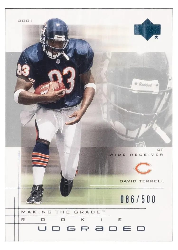 2001 Upper Deck Graded David Terrell #52 card