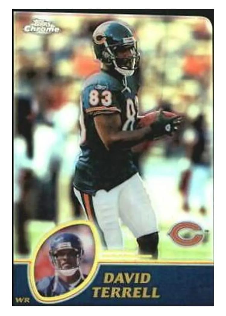 2003 Topps Chrome David Terrell #14 card