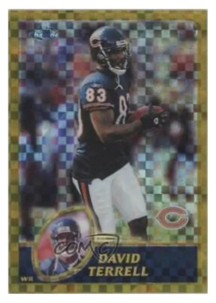 2003 Topps Chrome David Terrell #14 card