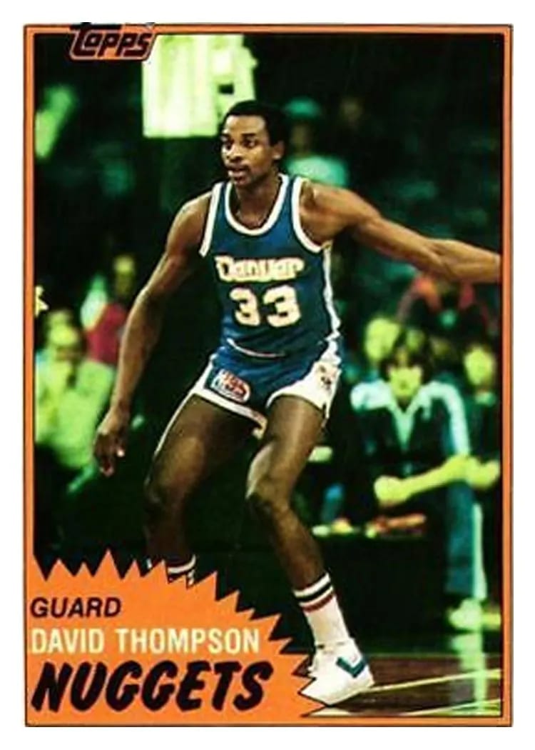 1981 Topps David Thompson #12 card