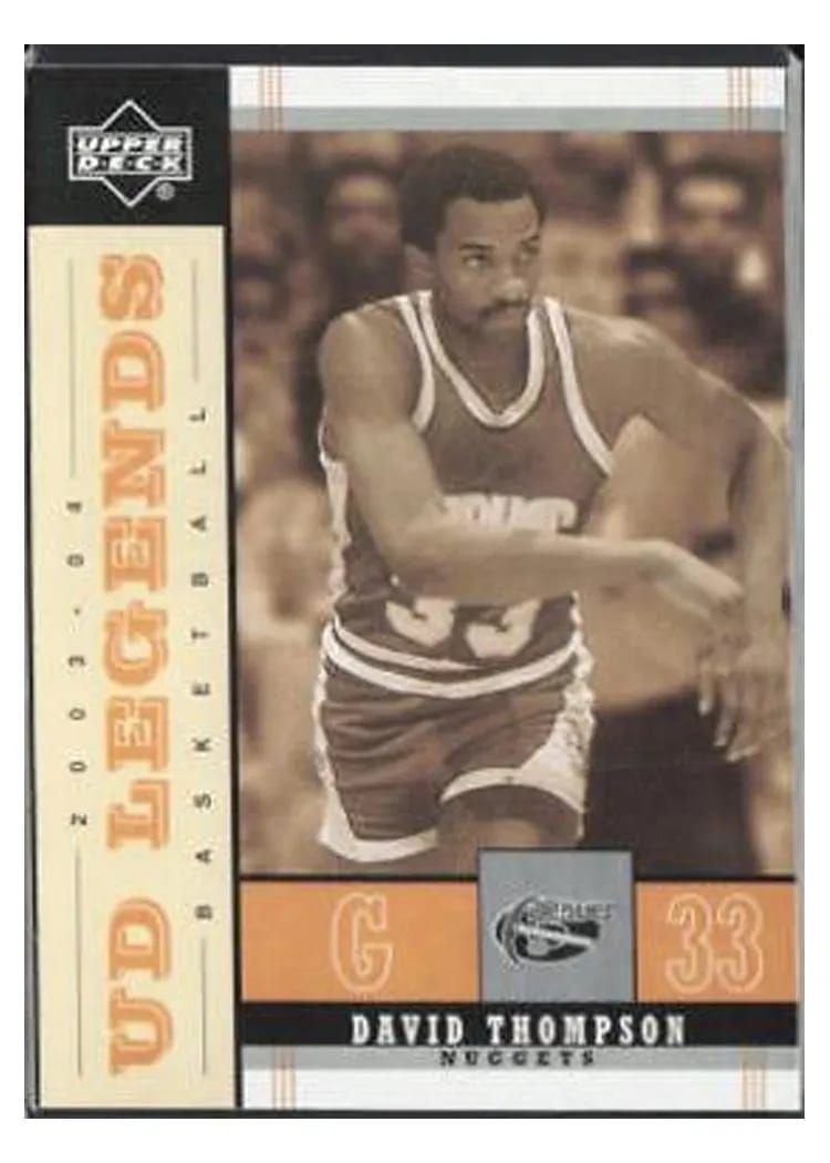 2003 Upper Deck Legends Throwback David Thompson #22 card