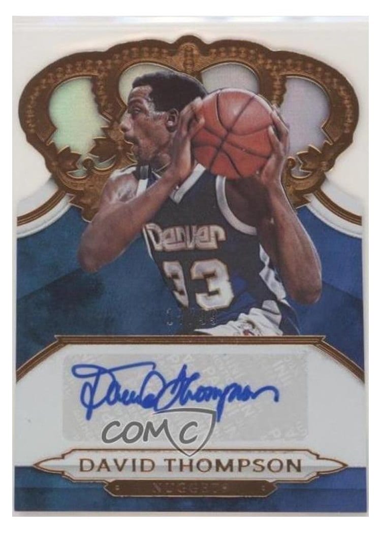 2018 Panini Crown Royale Crown Autographs David Thompson #CA-DTH card