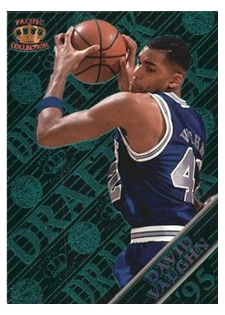 1995 Pacific Prisms David Vaughn Blue #2 card