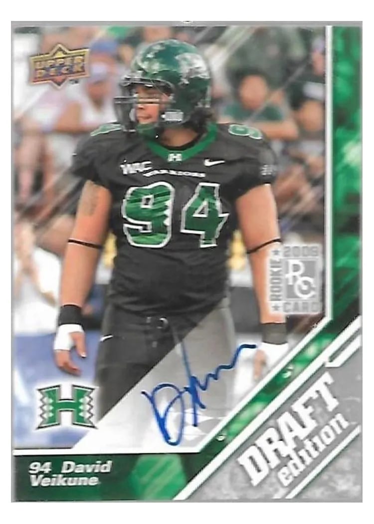 2009 Upper Deck Draft Edition David Veikune #121 card