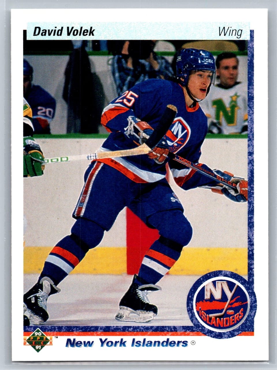 1990 Upper Deck David Volek #1 card
