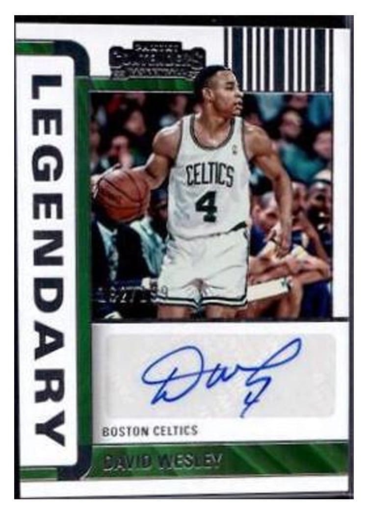 2022-23 Panini Contenders Legendary Contenders Autographs David Wesley #LC-DWL card