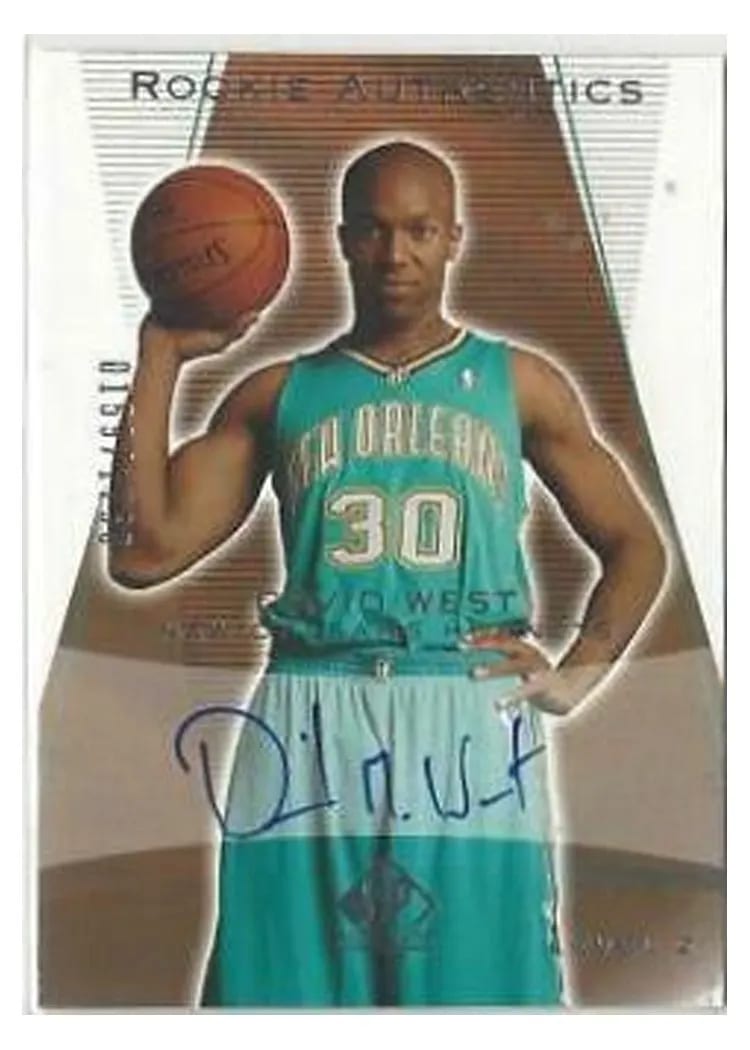 2003 SP Authentic David West #162 card
