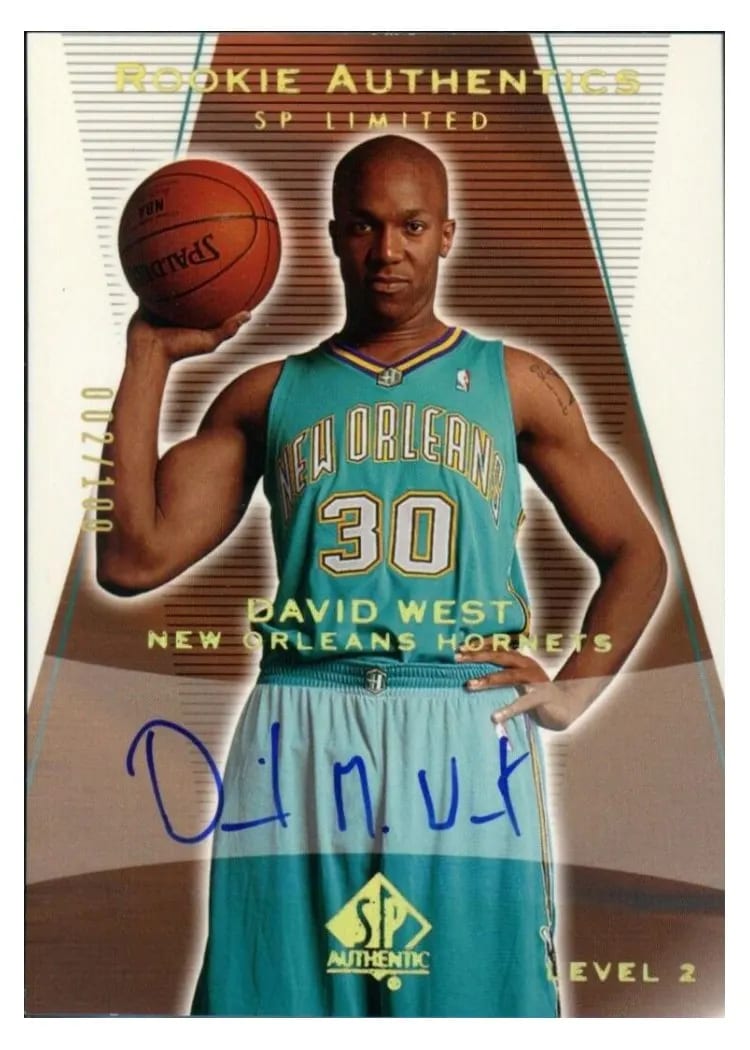 2003 SP Authentic David West #162 card