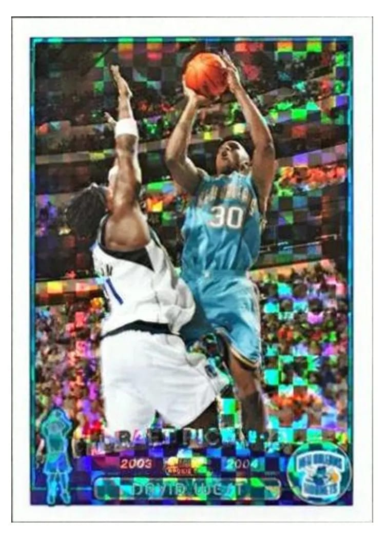 2003 Topps Chrome David West #128 card