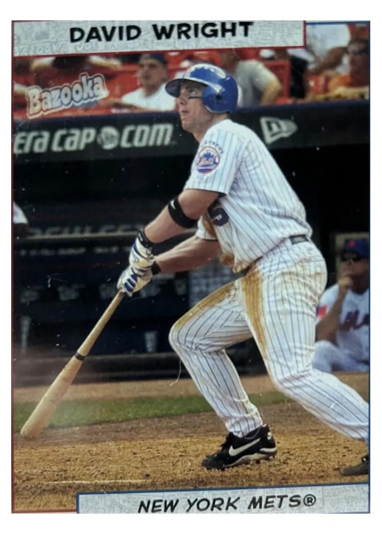 2005 Bazooka David Wright #34 card