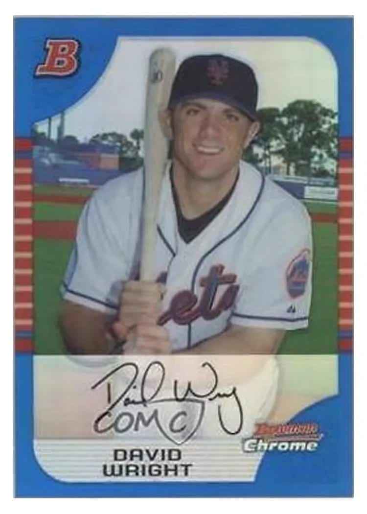 2005 Bowman Chrome David Wright #35 card