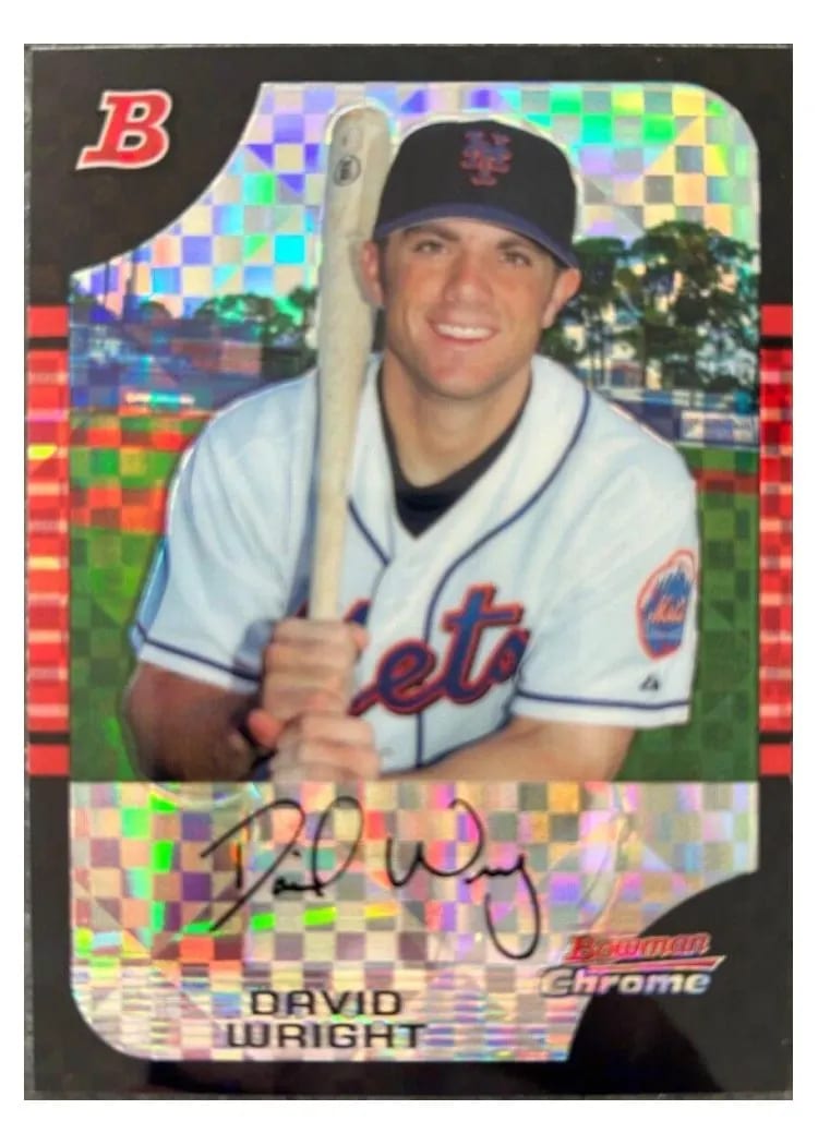 2005 Bowman Chrome David Wright #35 card