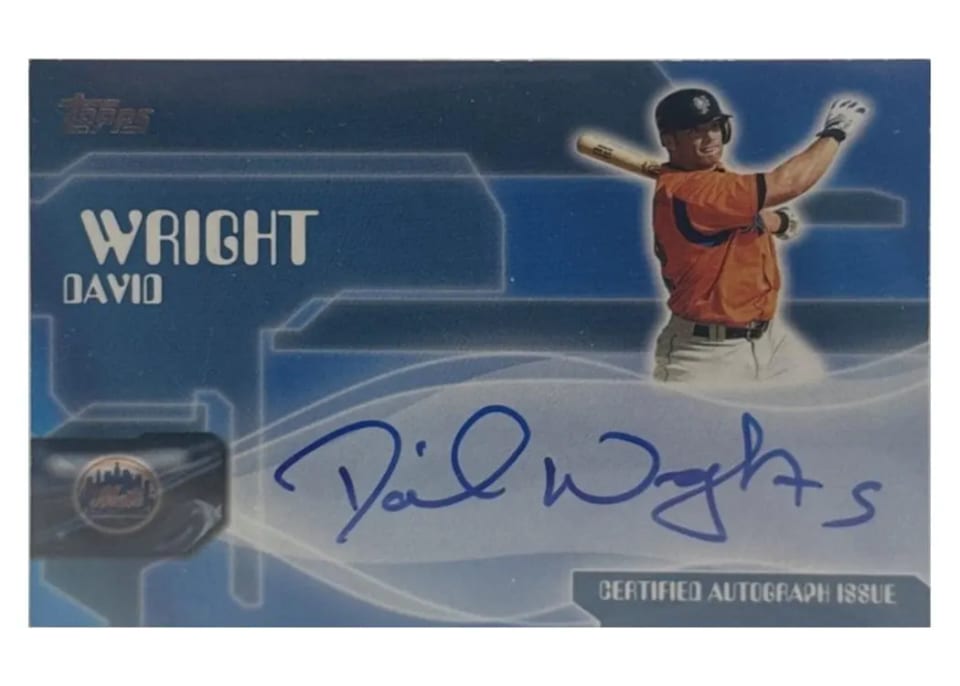 2005 Topps Autograph David Wright #TA-DW card
