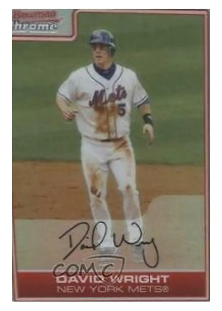 2006 Bowman Chrome David Wright #70 card