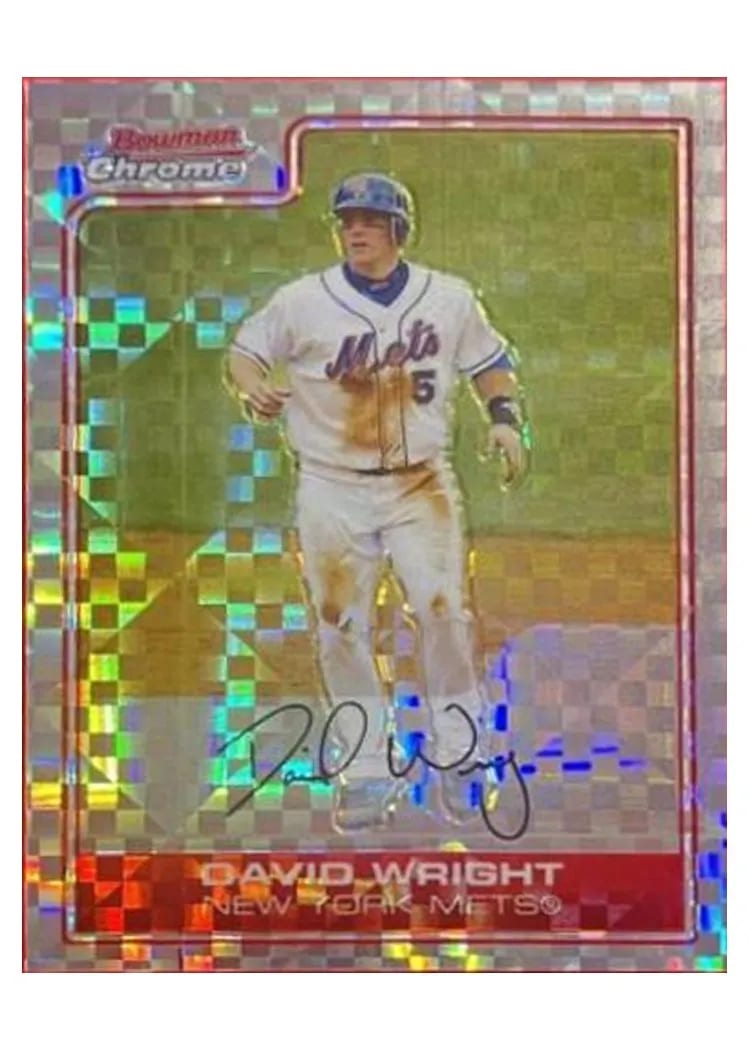 2006 Bowman Chrome David Wright #70 card