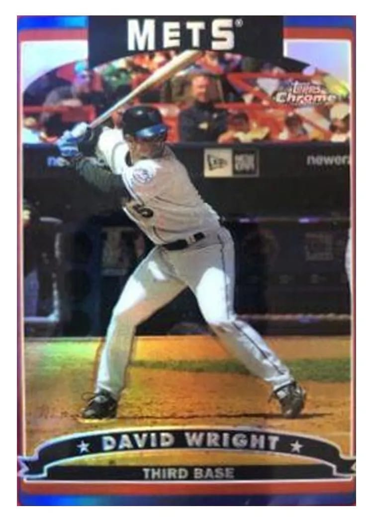 2006 Topps Chrome David Wright #8 card