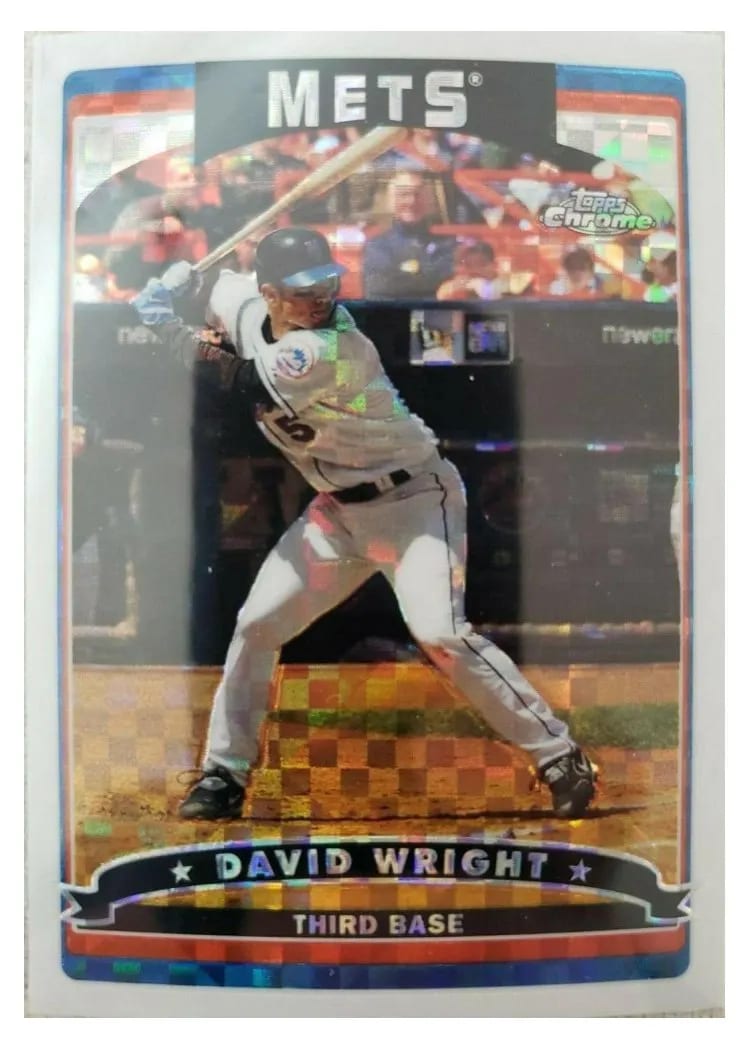 2006 Topps Chrome David Wright #8 card