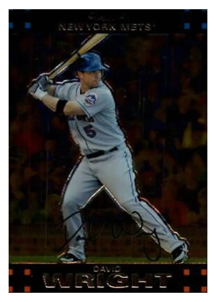 2007 Topps Chrome David Wright #107 card