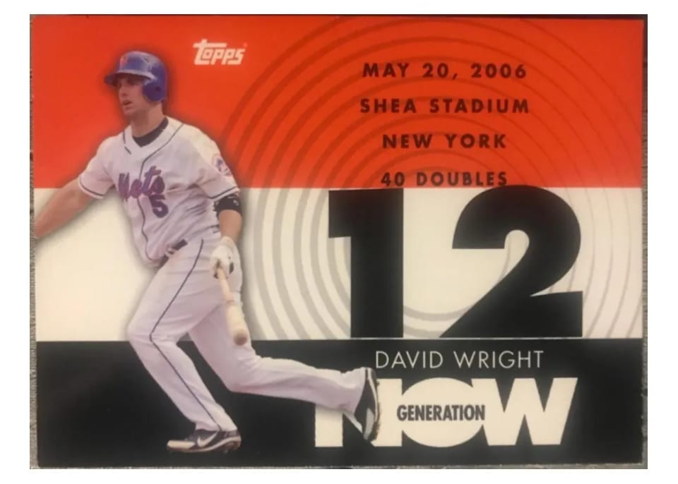 2007 Topps Generation Now David Wright #GN158 card