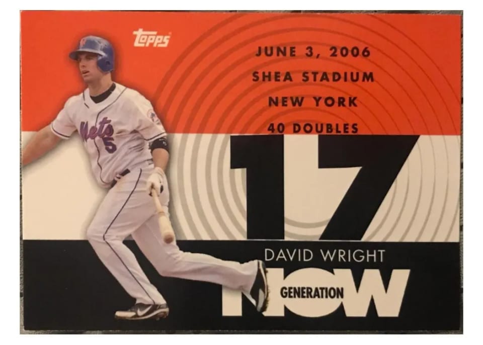 2007 Topps Generation Now David Wright #GN163 card