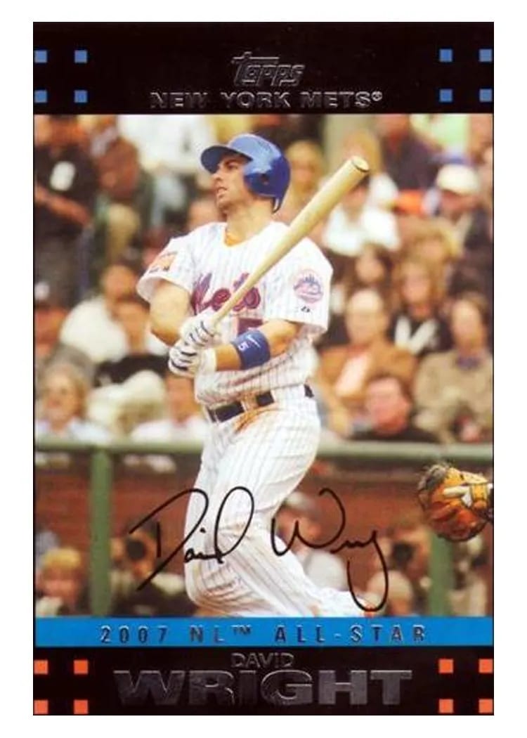 2007 Topps Update & Highlights David Wright #227 card