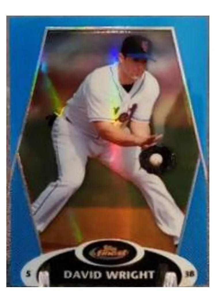 2008 Finest David Wright #50 card