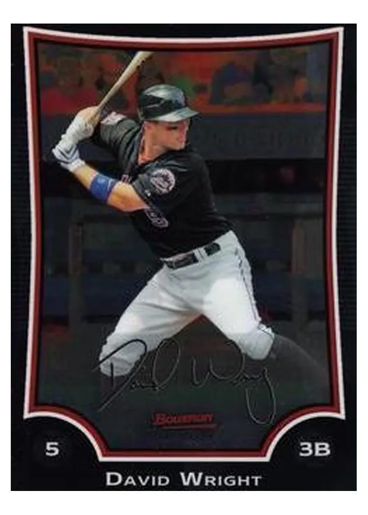 2009 Bowman Chrome David Wright #1 card