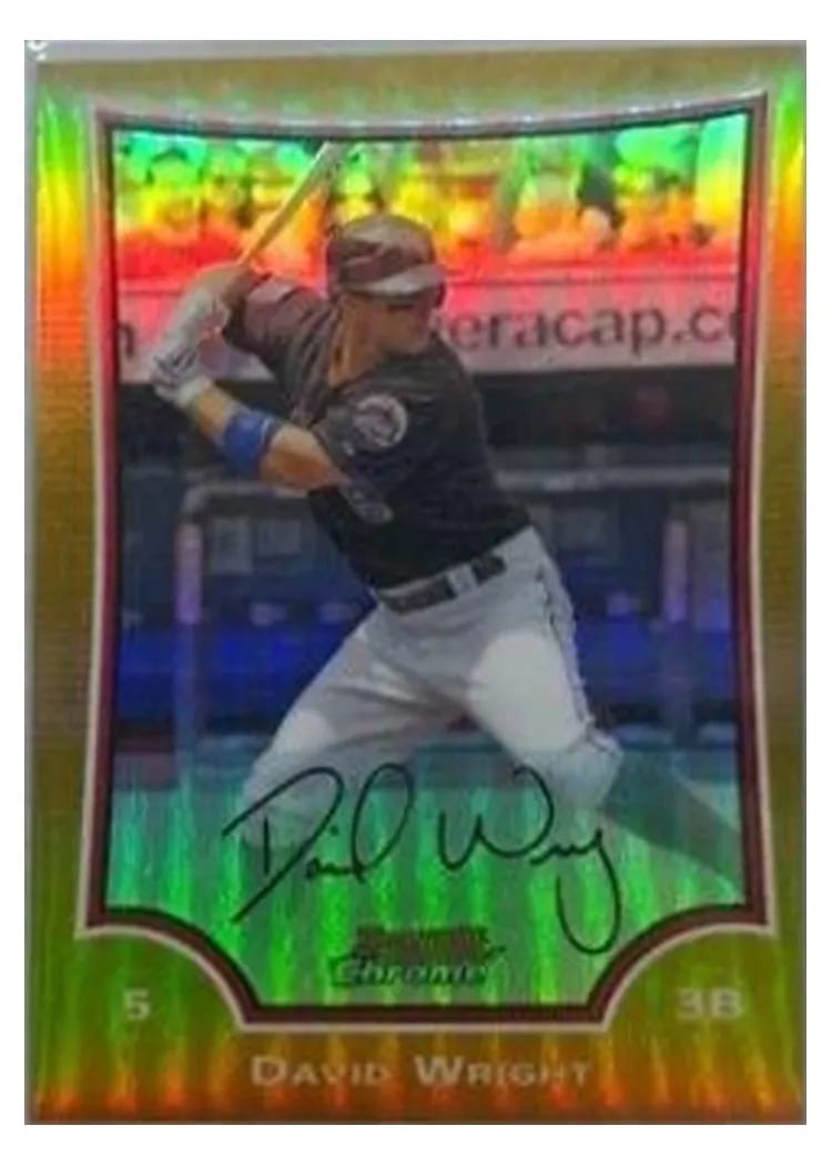 2009 Bowman Chrome David Wright #1 card