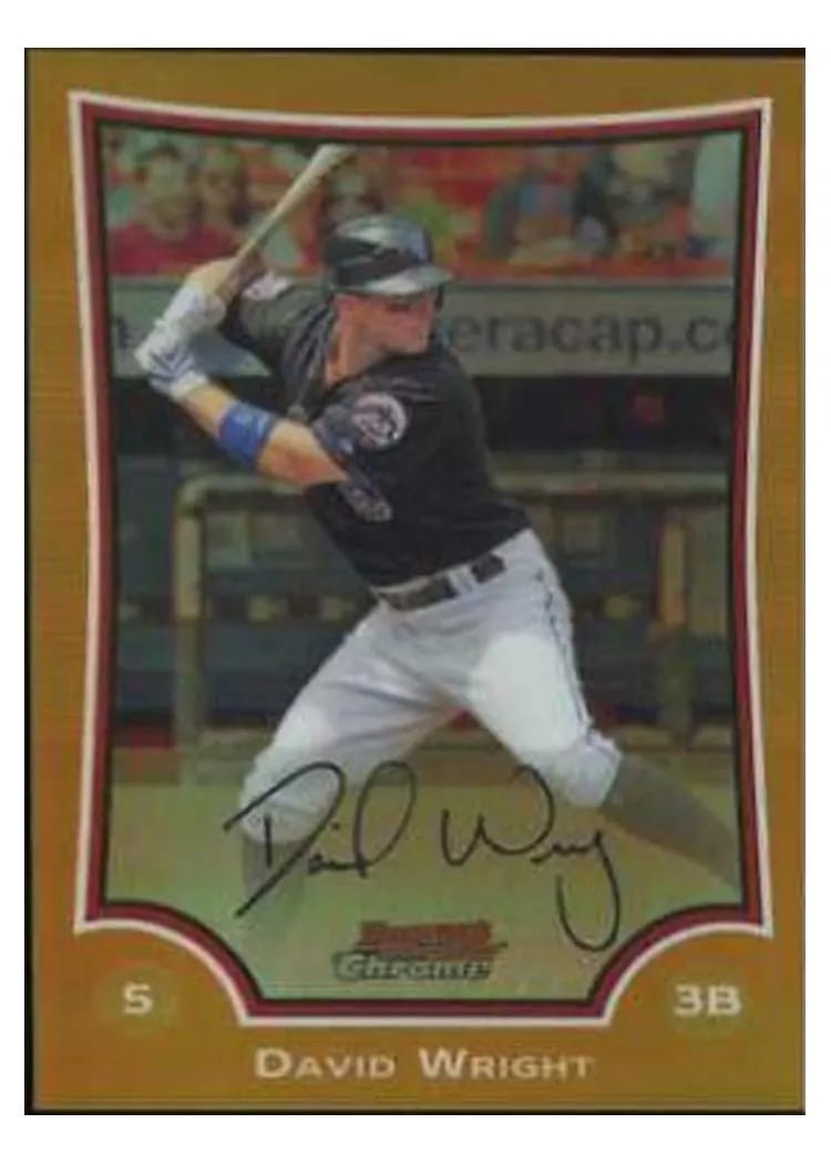 2009 Bowman Chrome David Wright #1 card