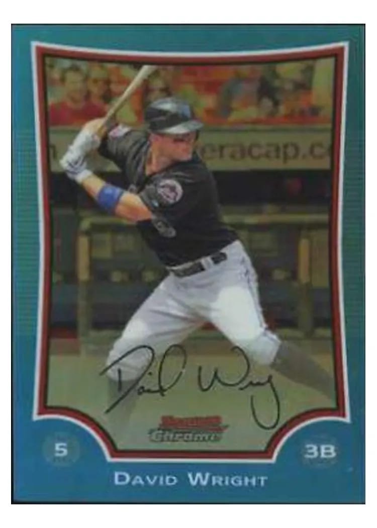 2009 Bowman Chrome David Wright #1 card
