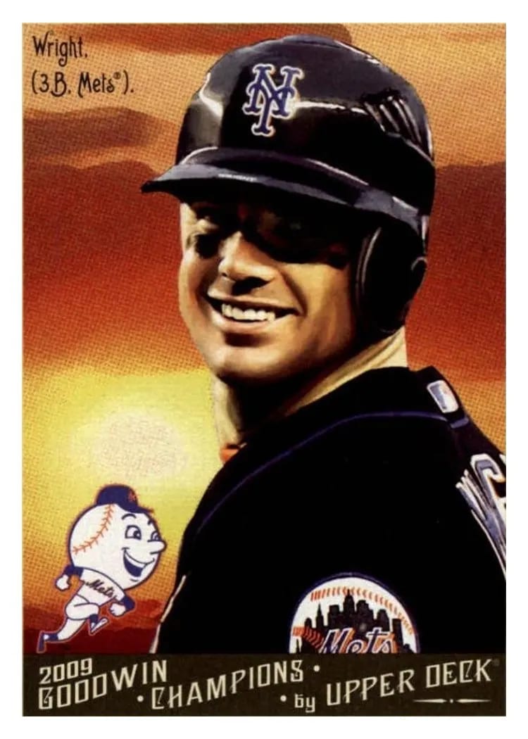 2009 Goodwin Champions David Wright #72 card