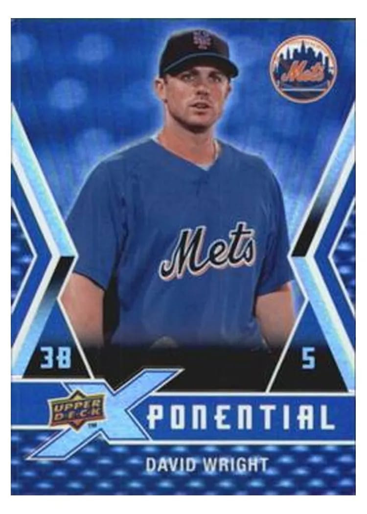 2009 Upper Deck X Xponential David Wright #X-DW card