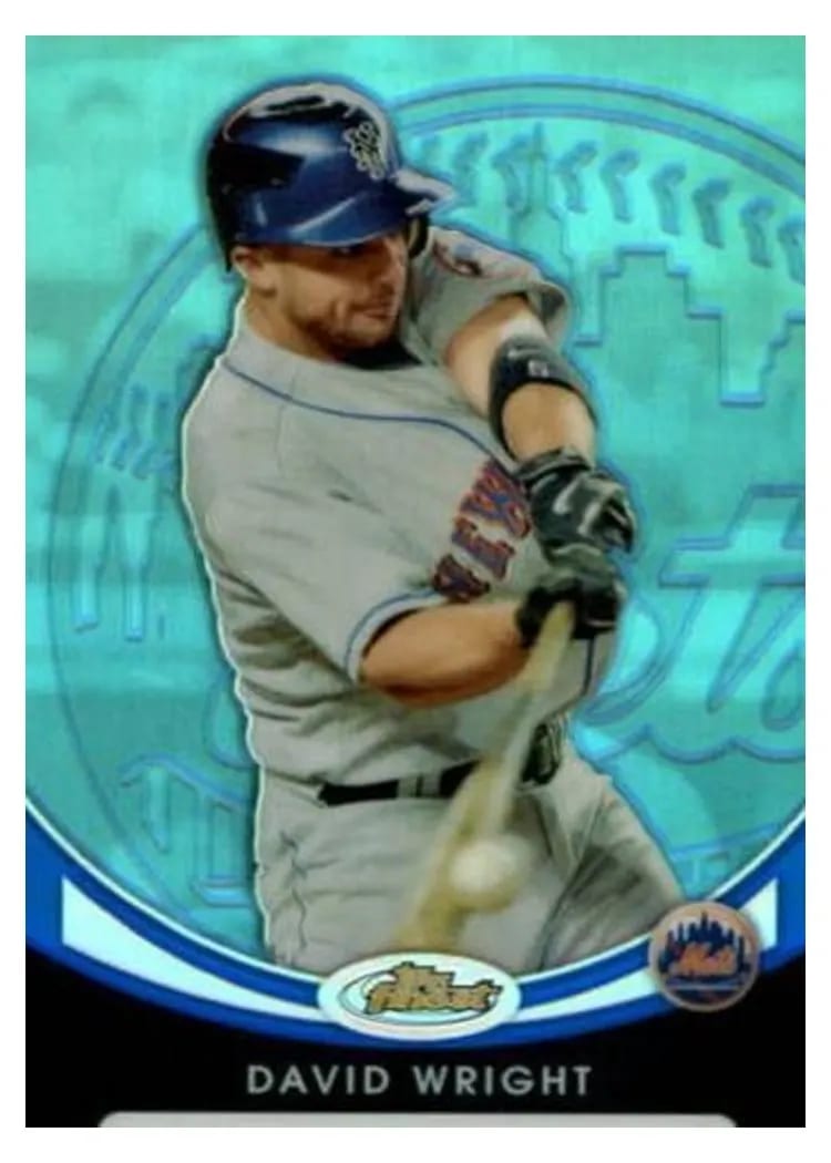 2010 Finest David Wright #6 card