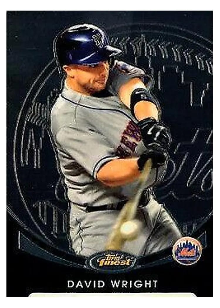 2010 Finest David Wright #6 card