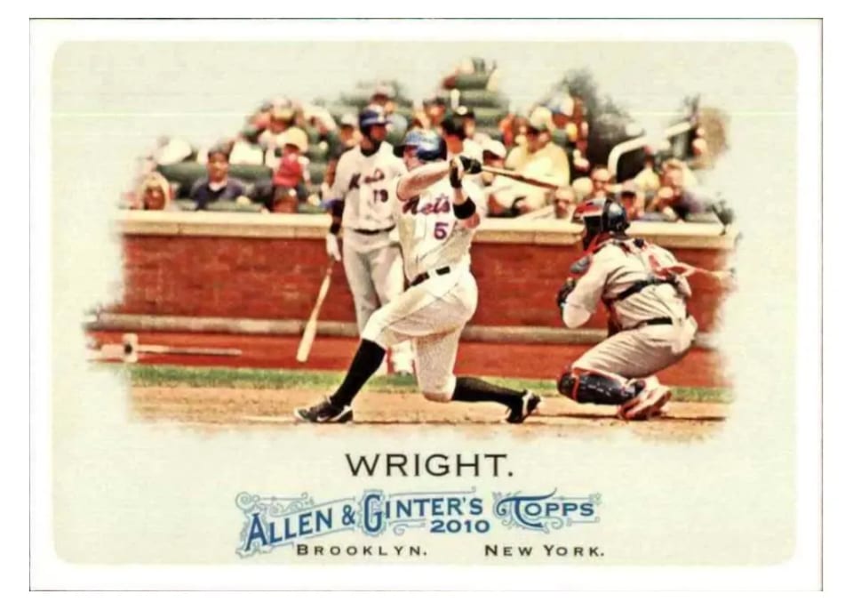 2010 Topps Allen & Ginter David Wright #83 card
