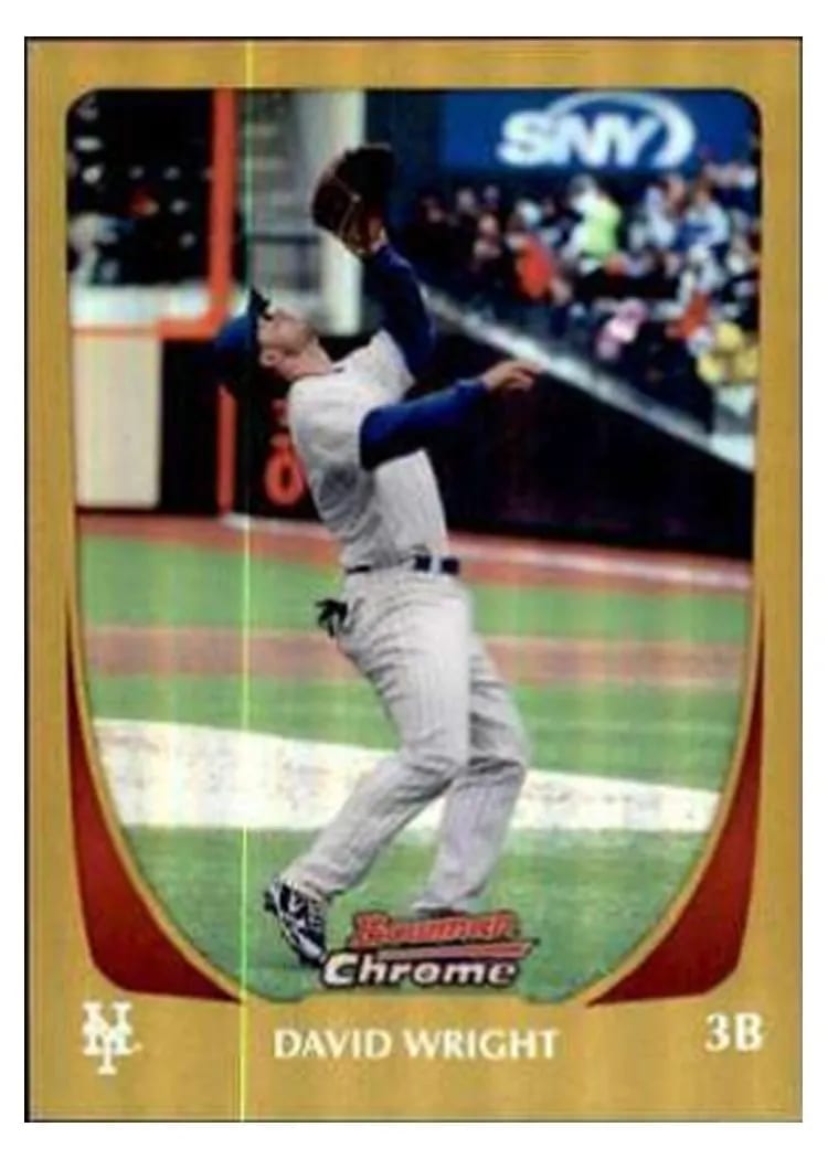 2011 Bowman Chrome David Wright #100 card